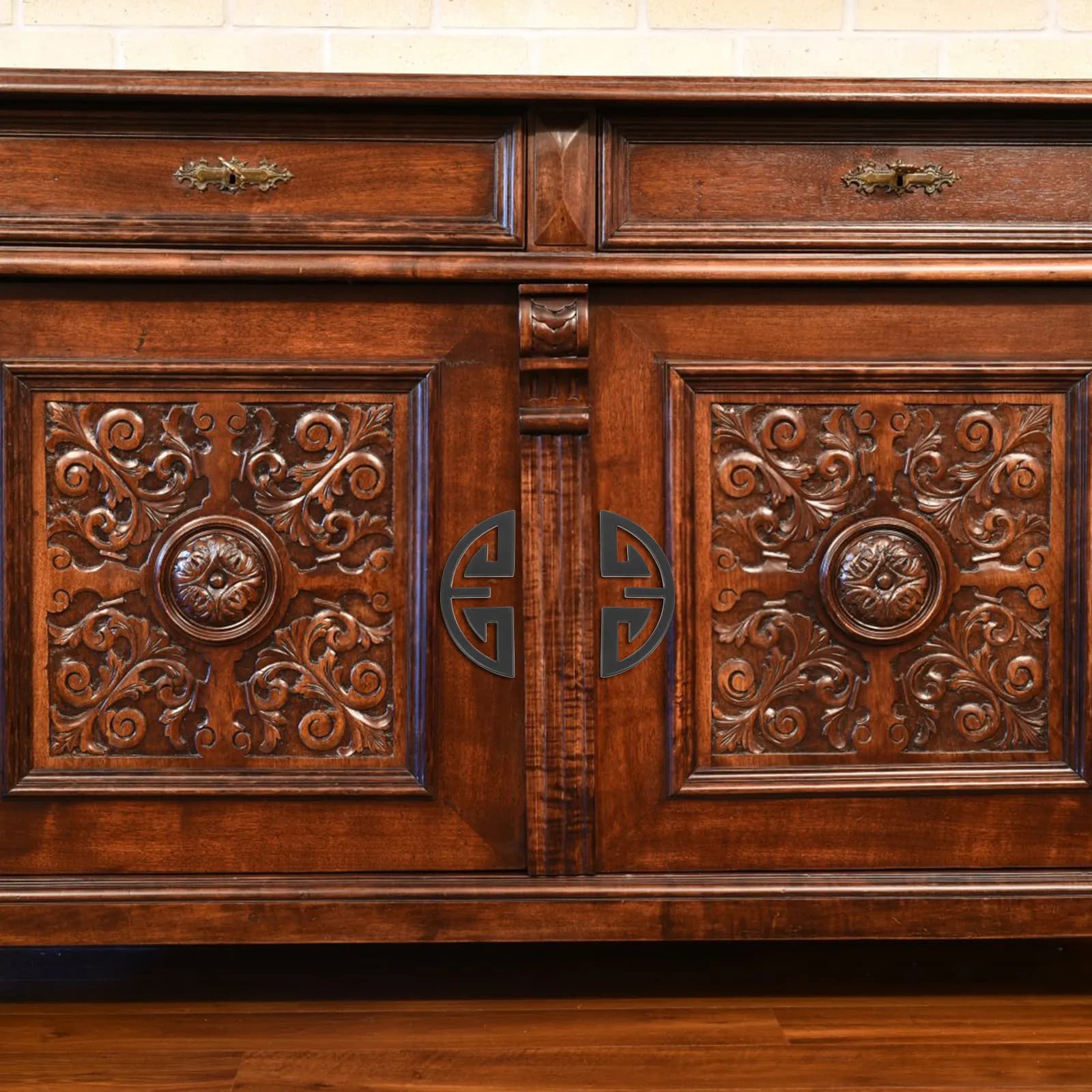2 Pezzi Piccoli Maniglie a Tirare in Lega di Zinco con Finitura Spazzolata in Rame, Pomelli per Cassetti, Mobili, Scrivanie, Librerie, Scarpiera