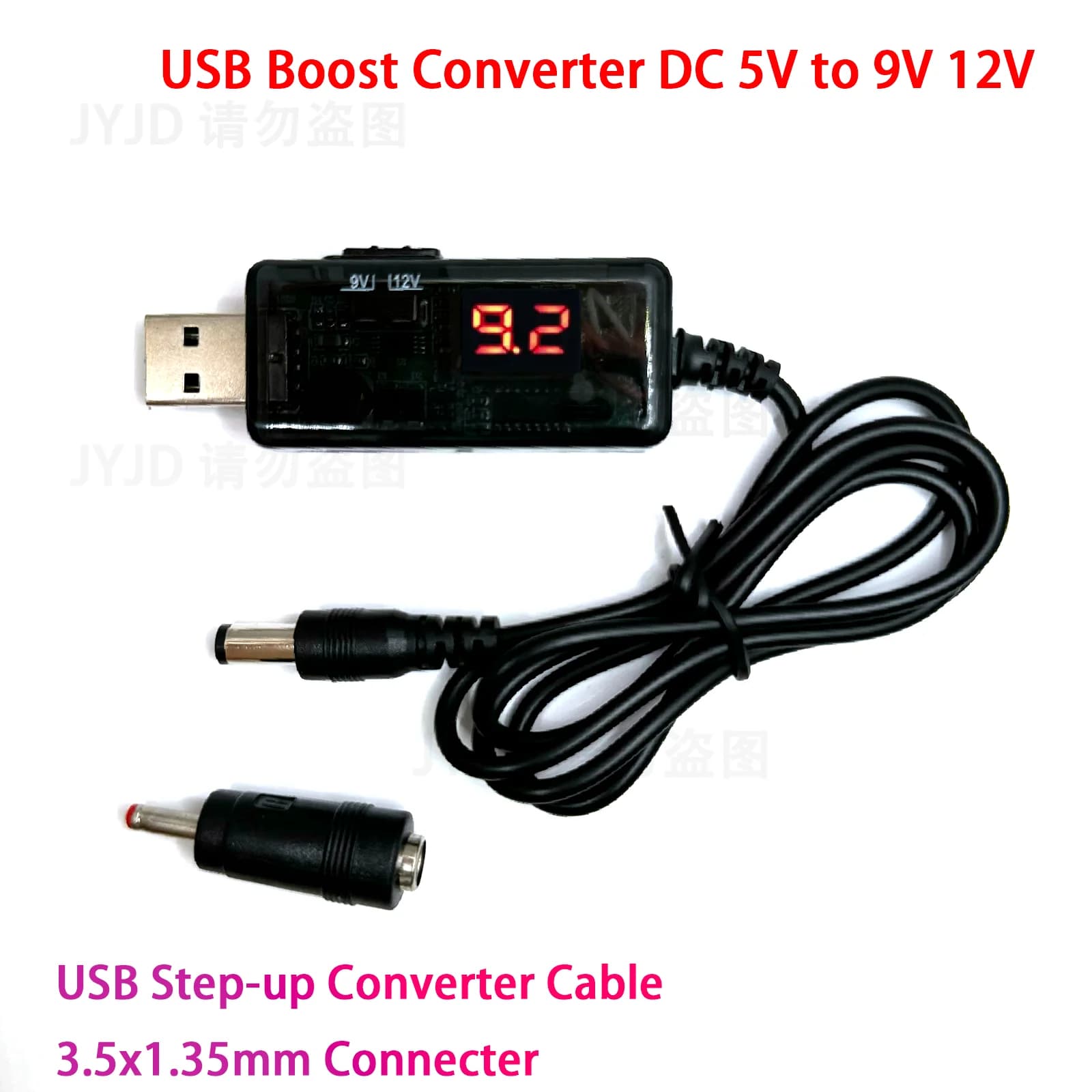 USB DC 5V boost converter to 9V 12V USB Step-up Converter Connector 3.5x1,35mm for power supply/charger/power inverter