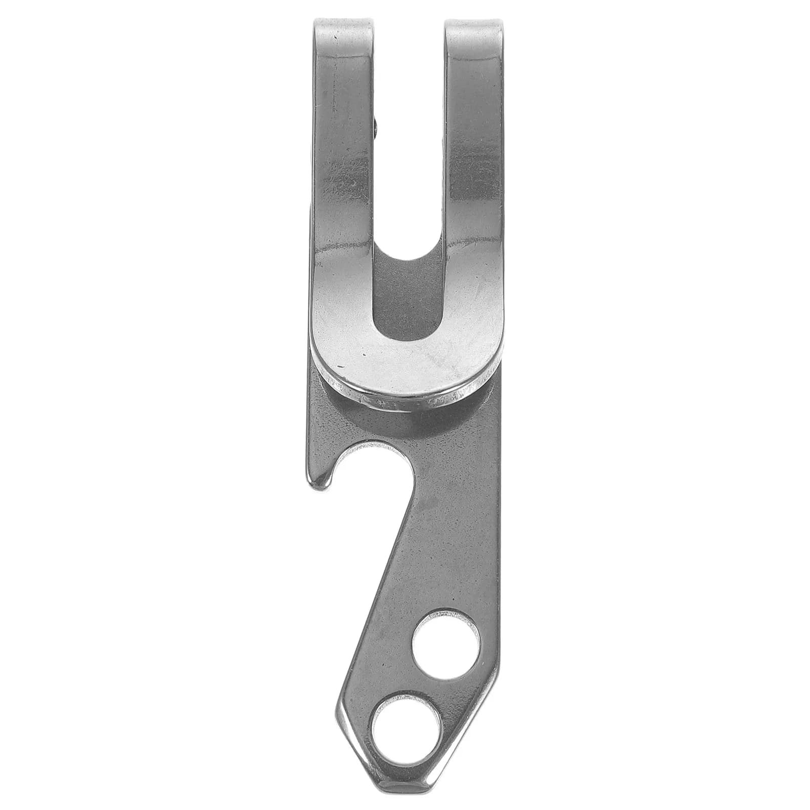 Multiutensile da Campeggio Tutto-in-Uno in Acciaio Inossidabile 72x19mm: Apribottiglie, Portachiavi, Fermasoldi, Clip da Cintura, Strumento di Apertura, Tendicorda, Cacciavite