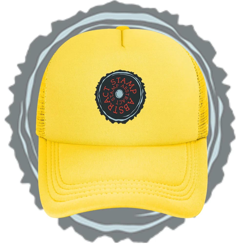 Abstract stamp design text circle Baseball Cap Anime Graphic Hats Adult Men Women Sports Outdoor