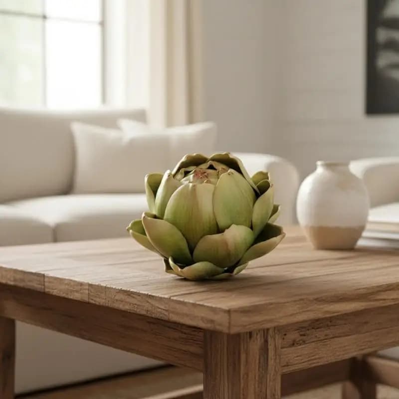 Modello di carciofo artificiale, decorazione per vasi, verdure e frutta finte, pianta finta, decorazioni per la cucina, decorazioni artistiche per la casa