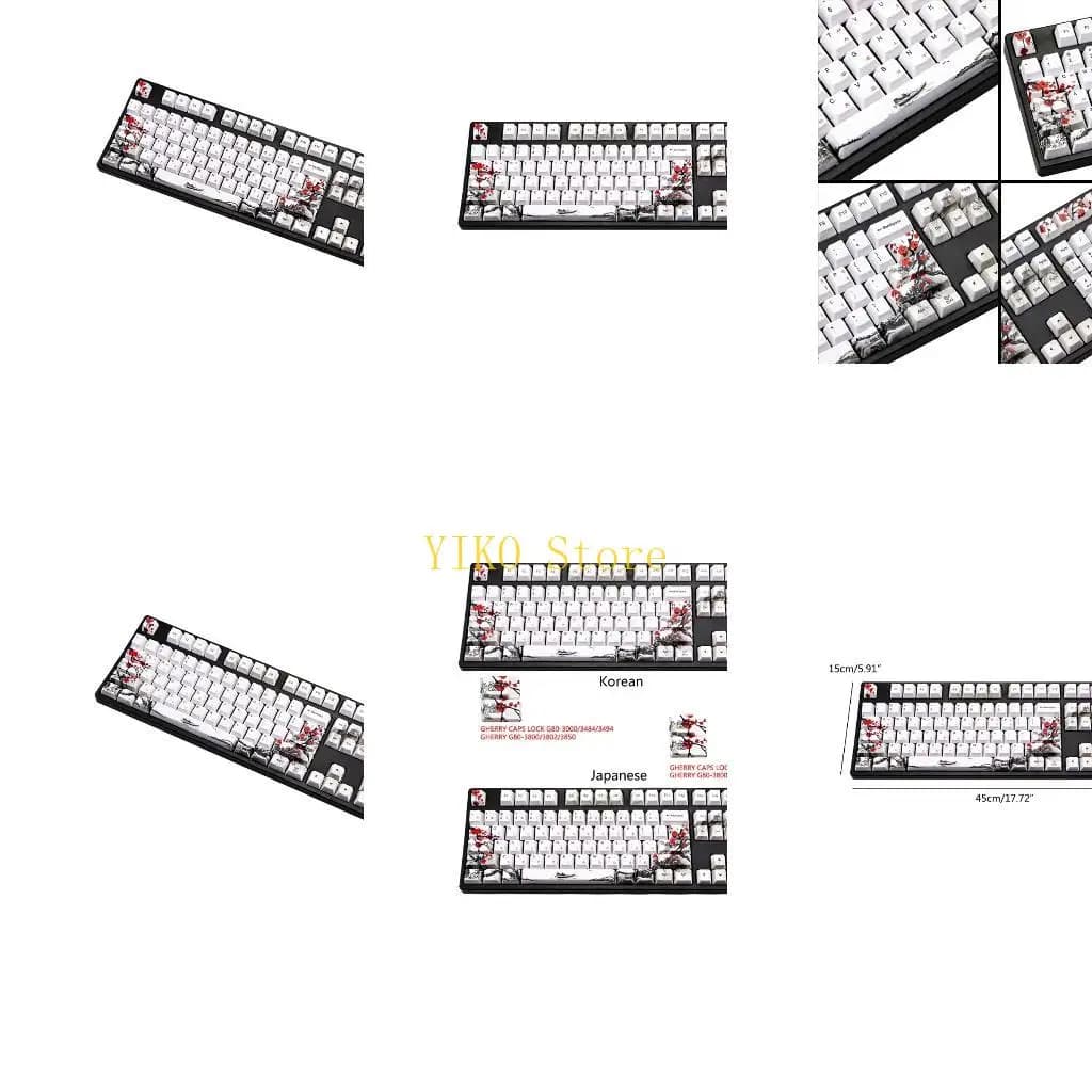 K32C 108 pezzi PBT Keycap OEM profilo personalizzato DYE-SUB Keycap per GH60 GK61 GK64 Layout Cherry MX Switch tastiera