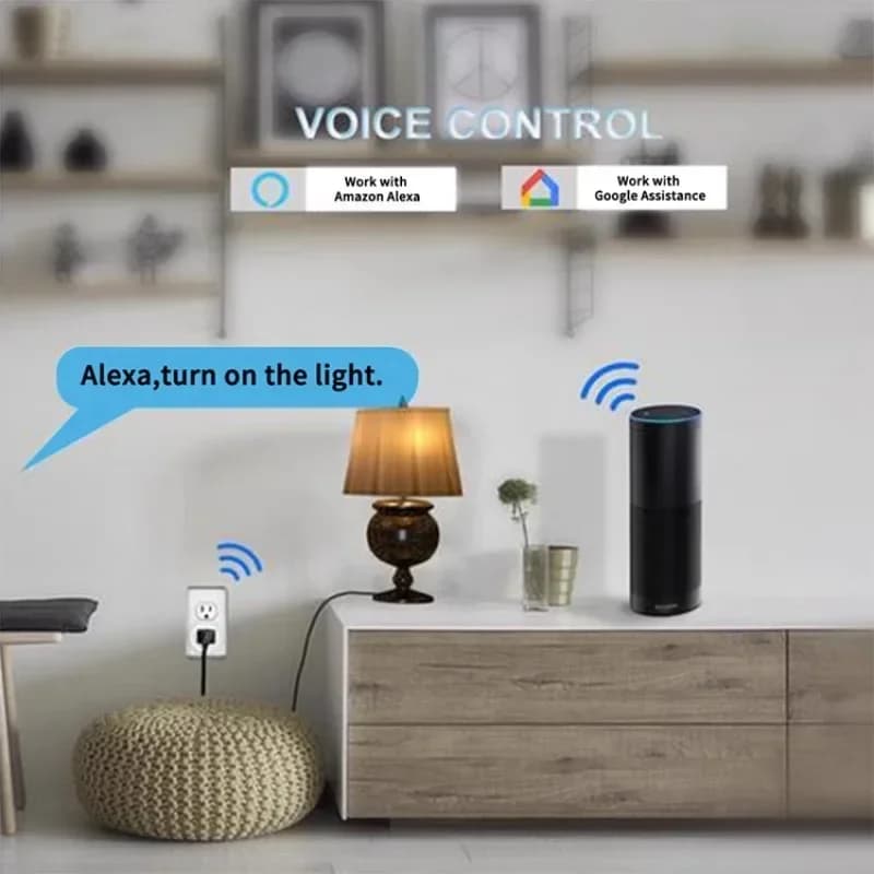 Nuova Presa Intelligente WIFI Tuya FR Compatibile con Smart Life Supporta il Controllo Vocale Tmall Genie Alexa e Google Home