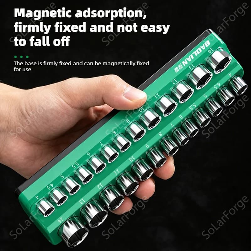 BAOLIAN Strong Magnetic Sleeve Storage Rack, Auto Repair Sleeve Tool, Anti Loss Storage Seat, Magnetic Sleeve Insertion Tool