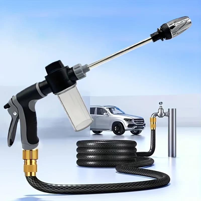 Pressure Washer Gun,High Pressure Soap Sprayer Long Nozzle for Garden Hose, Foam Gun Car Wash Sprayer, Plastic Soap Dispenser Bo