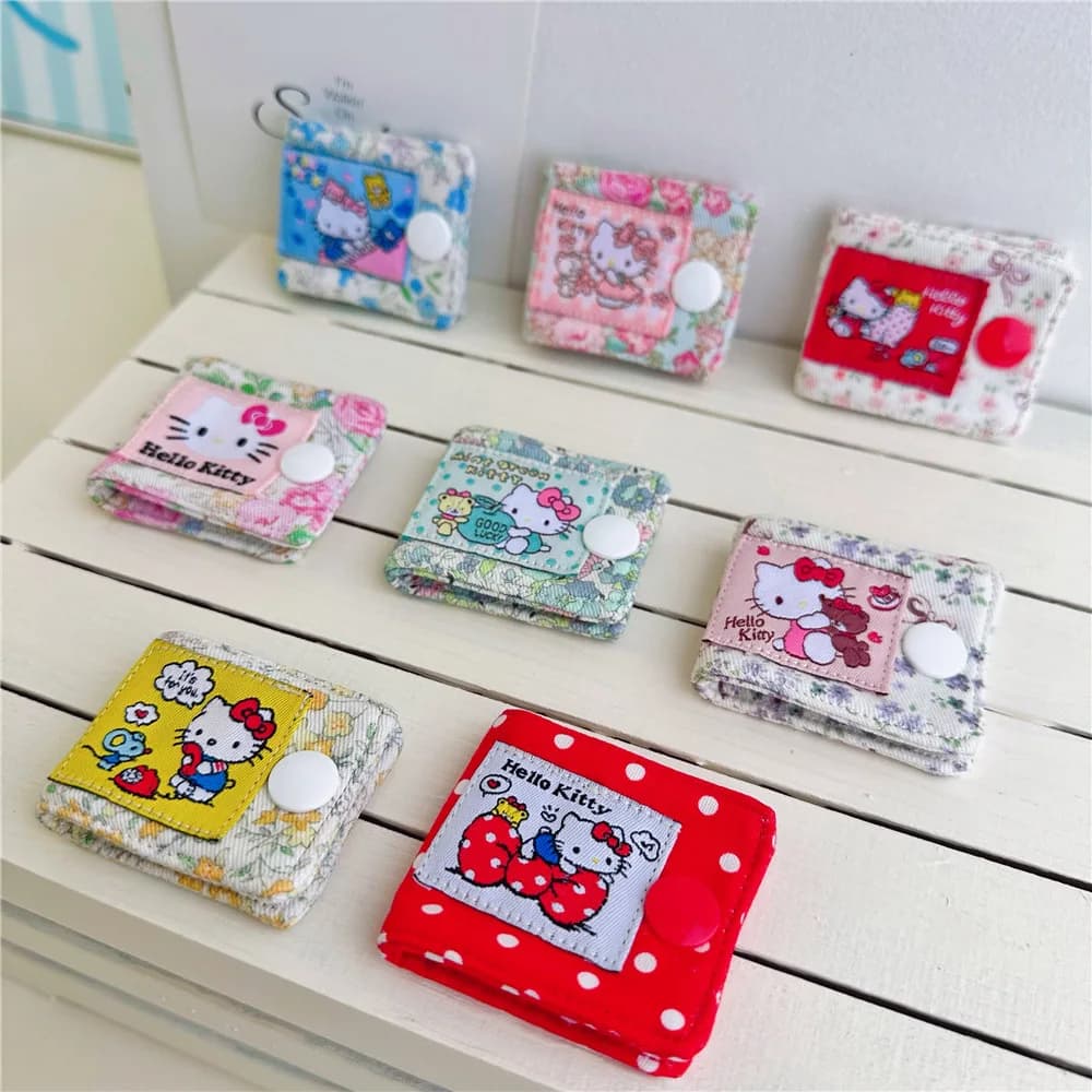 Hello Kitty Fabric Cable Clip, Charging Cable Organizer, Wrap, Christmas Gifts