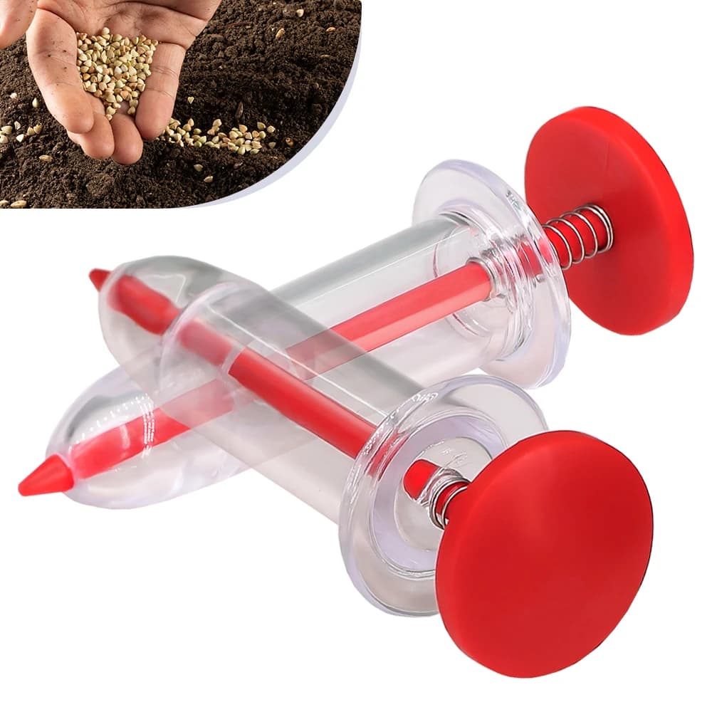 1PC syringe sowing sower manual sower portable flowerer Mini manual spreader sowing garden planting tool for flower fertilization