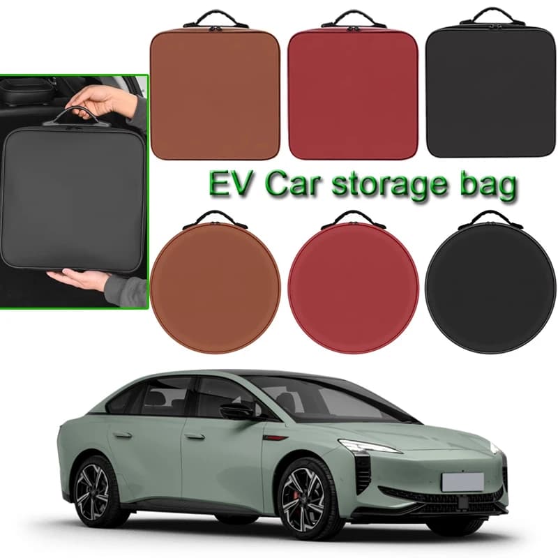 Borsa Portatile per Cavi di Ricarica per Auto Elettriche Hongqi EH7 HS6 HS7 E-HS9 HQ9, Accessorio per Trasporto Cavi di Ricarica
