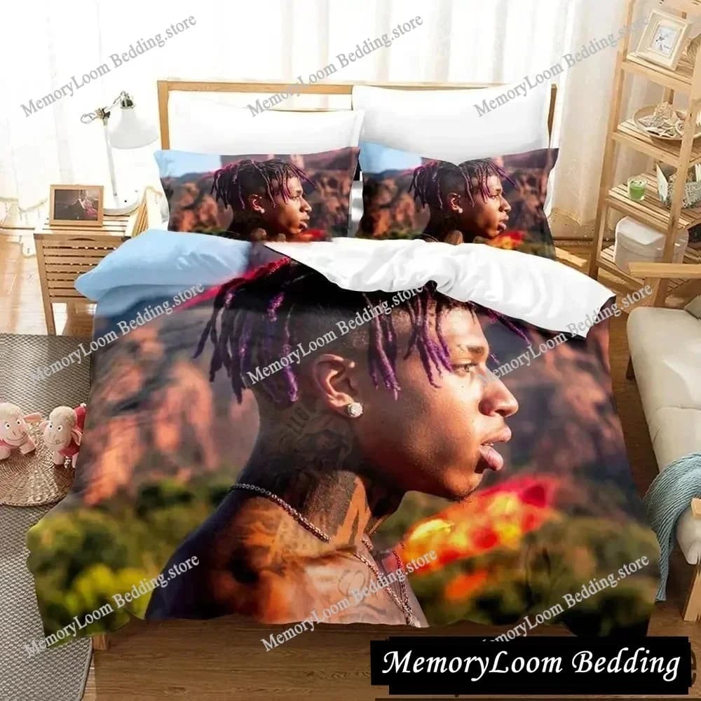 NLE Choppa Set biancheria da letto Singolo Doppio Completo Queen King Size Set letto Aldult Camera da letto per bambini Set copripiumino Lenzuolo 2025 Regalo di lusso