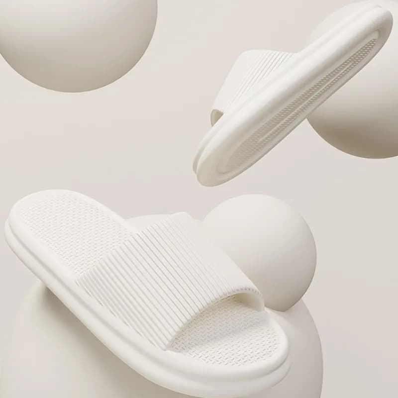 Women EVA Cloud Slippers Non Slip Quick Dry Indoor Bathroom Slides Home Soft Thick Sole House Slippers Women's Sandals Man Shoes