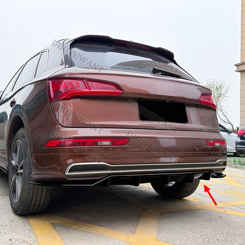 For Audi Q5 FY Later Sline 2018 2019 2020 Back lip Car Rear Bumper Diffuser Rear Splitters Spoiler