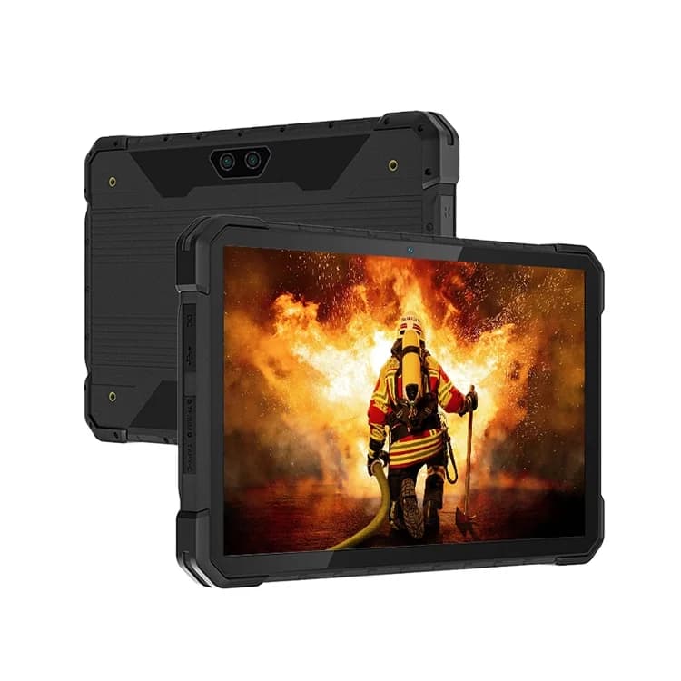 10 Inch Android Os 1000nit IP68 Solar Display with Barcode Scanner for Robust Industrial Tablet PC fingerprints