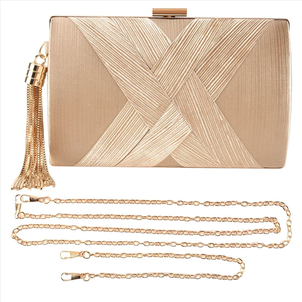 Nuova pochette da donna alla moda con nappa, borse a tracolla, borsa da sera per matrimonio, festa femminile, per borsa per telefono, oro