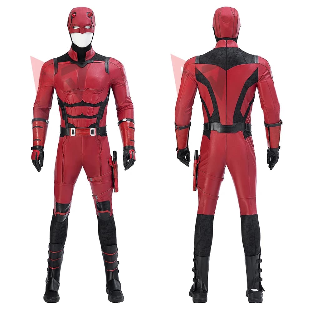 Nuovo Daredeviling Cosplay nato di nuovo Costume Cosplay tuta casco guanti Leggings per la festa di gioco su misura