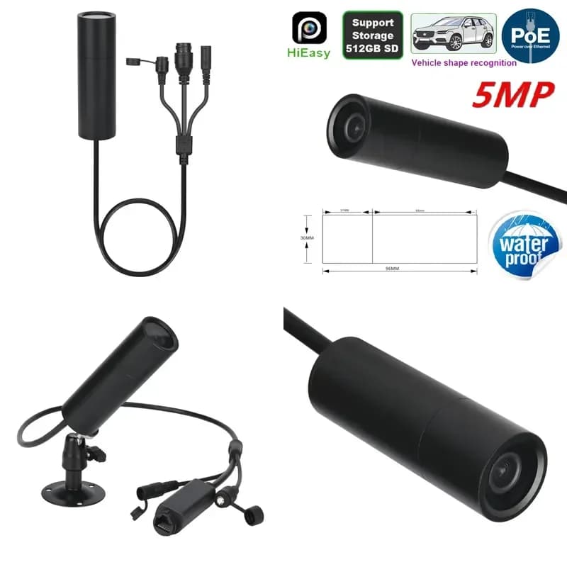 Latest model in 2026 for Mini Bullet HQ-X06 5MP 3K CMOS Sensor Built-in Memory Card IP67 Waterproof Home Security Camera