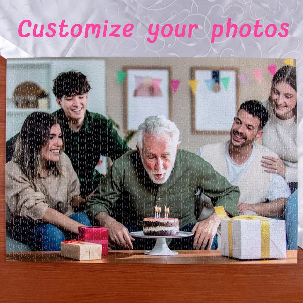 DIY custom photo puzzle, Wooden customized photo puzzle, Creative gifts, customized portrait puzzles, anniversary gifts
