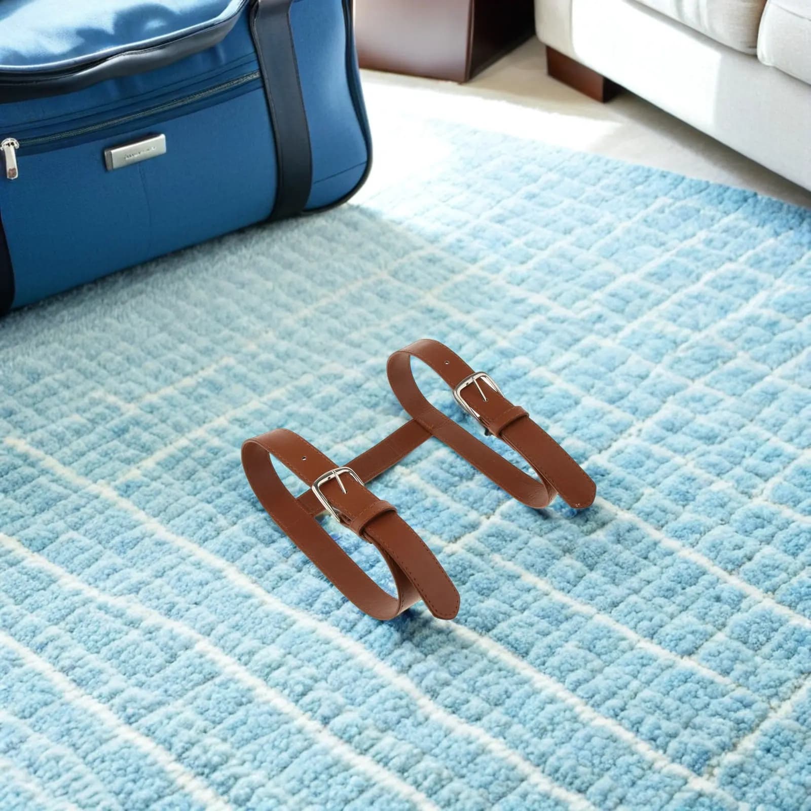 Cinghia di Trasporto per Coperta da Picnic Resistente, Comoda Fibbia Regolabile per Fissaggio Rapido, Ideale per Campeggio e Tappetini Yoga