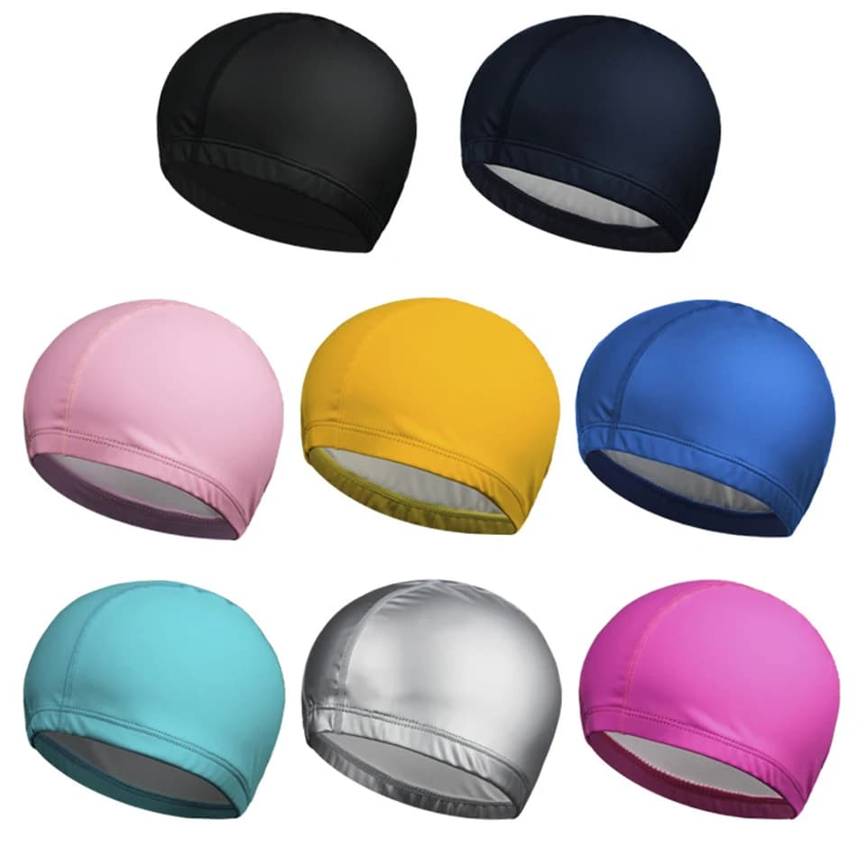 Free Size Swimwear for Men Women Elastic Ear Guard Pool Hat for Long Hair Ultra-thin Bathroom Headphones