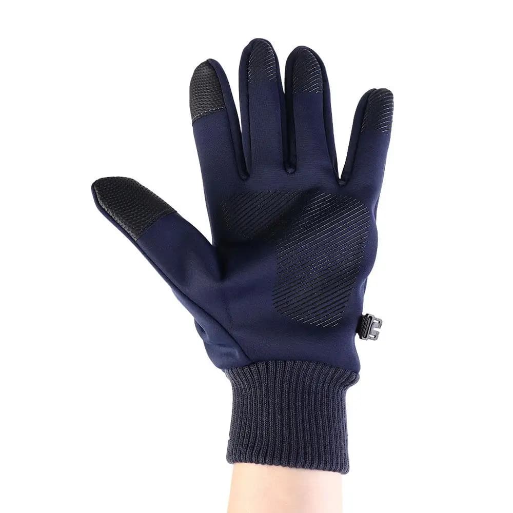 Guanti touchscreen autunnali e invernali Guanti da pendolarismo antiscivolo impermeabili Guanti caldi leggeri per la stagione fredda con dita intere