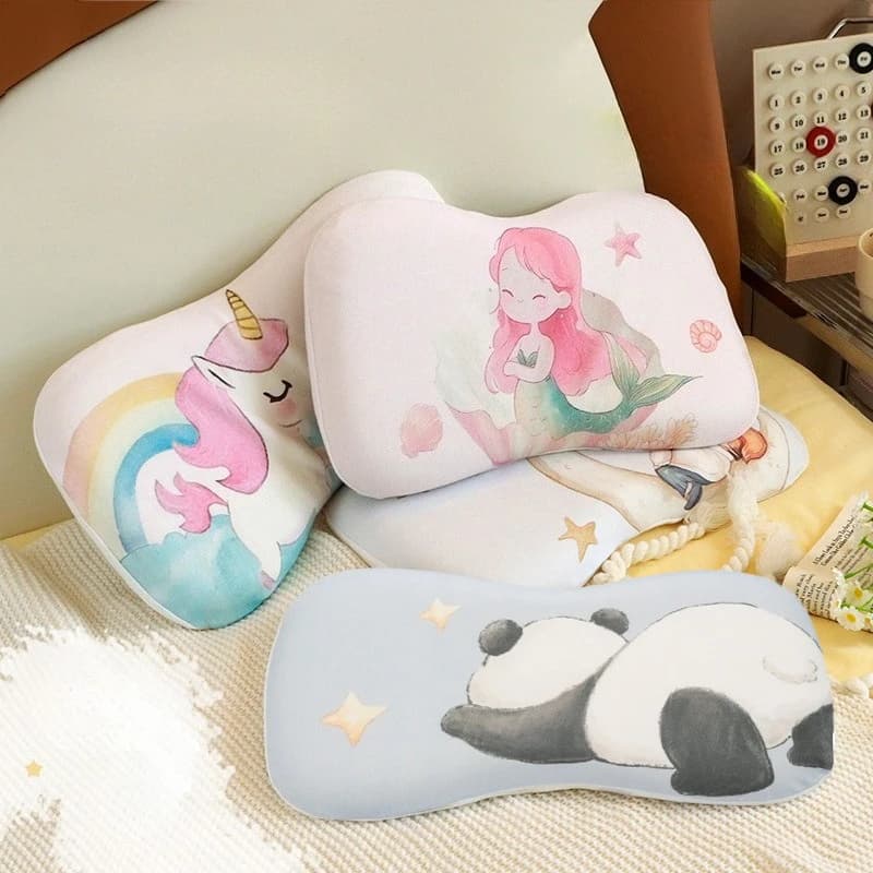0-6year Children's Memory Foam Pillow Baby Sleeping Styling Pillow Kindergarten Boys Girls Four-season Cotton Nap Pillow Bedding