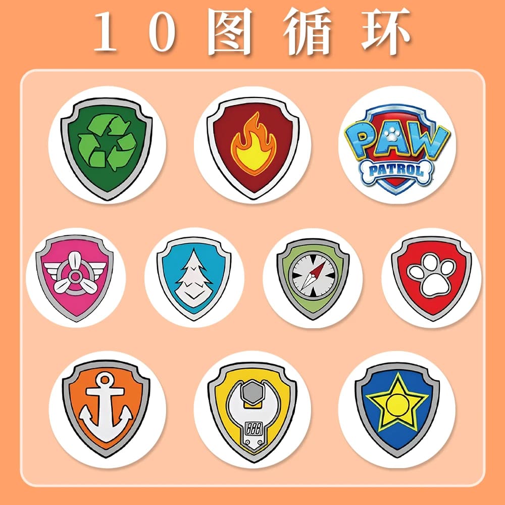 500 PZ Cartoon PAW Patrol Badge Rotolo di Tenuta Adesivi Carino Graffiti Decalcomania Impermeabile Giocattoli Per Bambini per Scatola di Matita Frigorifero