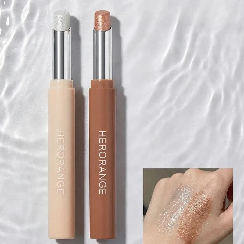 Lighting Stick for Metallic Eyes Sparkling, Transparent Pearled Umbrella, Glittered Lighting Pen Waterproof for Make-up
