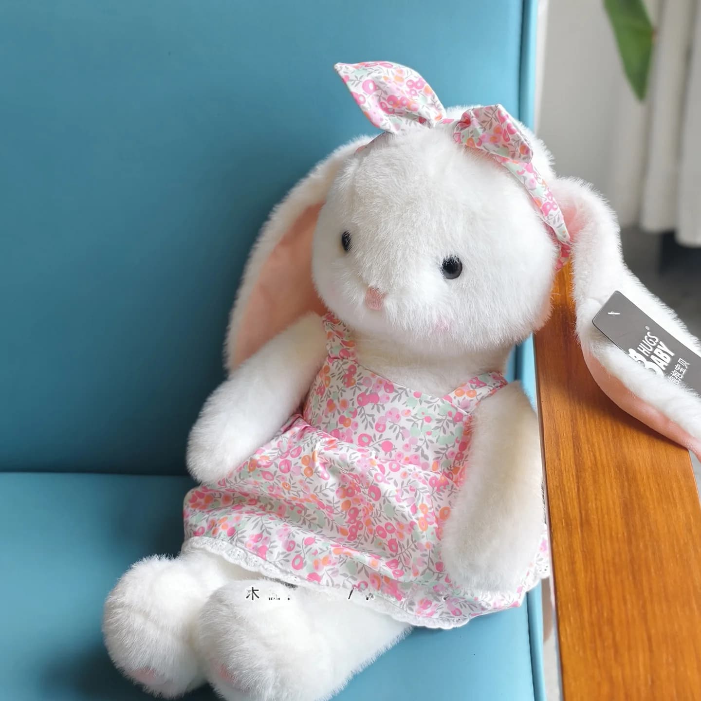 Adorabile Bambola Coniglietto Bianco in Peluche Dr. S. Canion, Regalo di Compleanno per Bambine, Bambola Morbida da Abbracciare