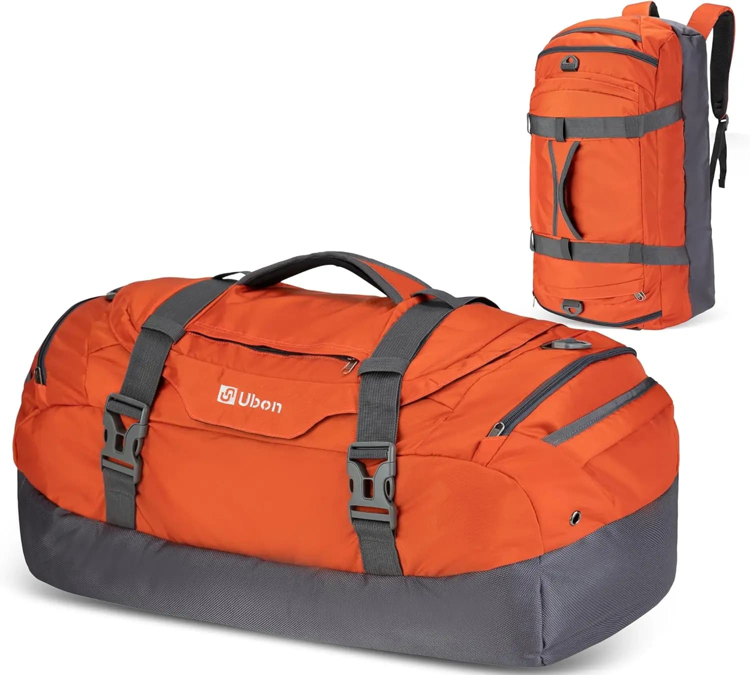Grande Borsa da Viaggio con Scomparto per Scarpe, Zaino Sportivo 4-in-1 con Spallacci Imbottiti per Palestra e Viaggi
