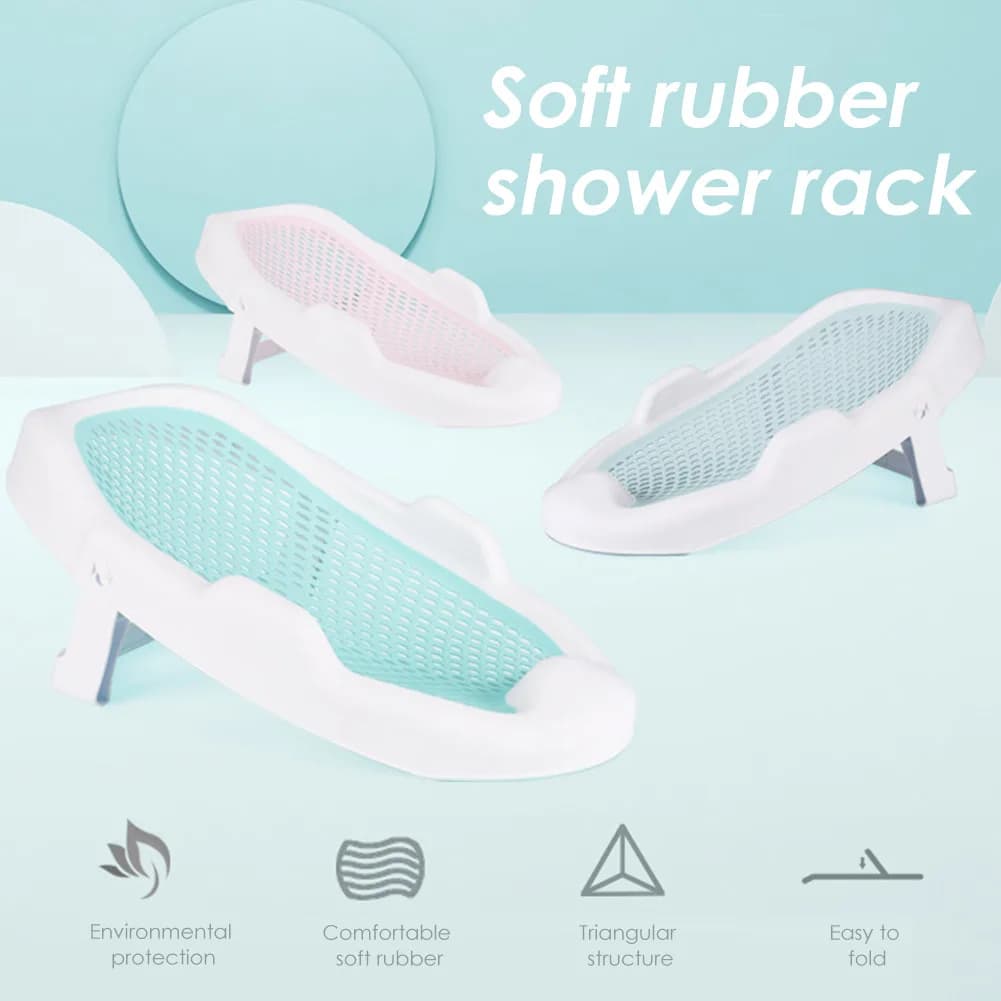 Cuscino per sedile da bagno regolabile per neonato Tappetino per rete da bagno antiscivolo per bambini Vasca da bagno per bambini Culla per doccia Sedile da letto