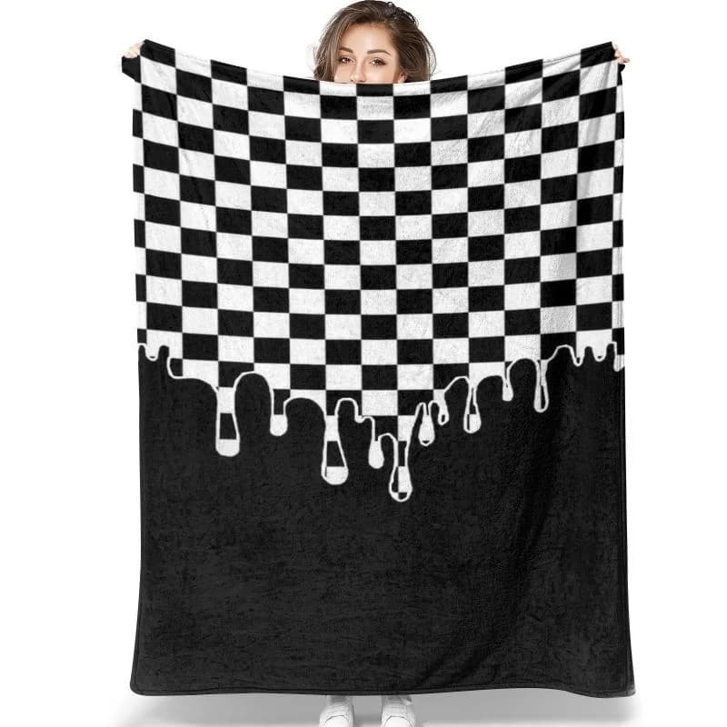 Coperta in flanella ad alto pile in pile corallo 4 diverse dimensioni Lenzuolo morbido di lusso caldo e confortevole per adulti Bambini Animali domestici diretti