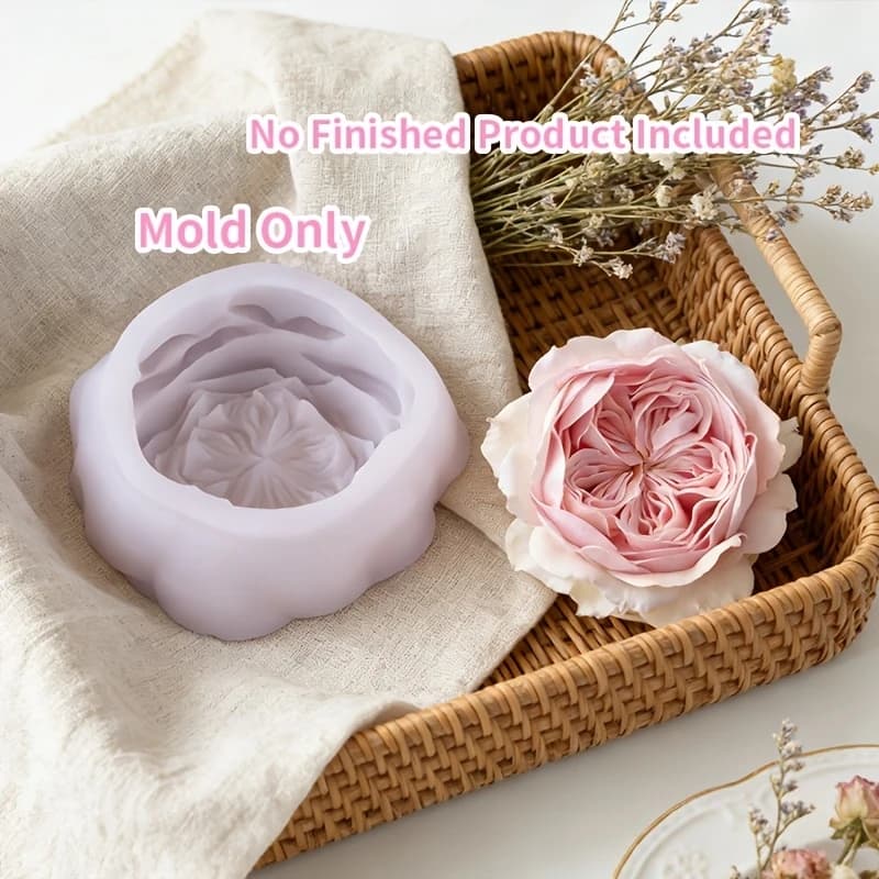 Stampo a forma di rosa Austin, adatto per realizzare candele profumate, opere d'arte in resina, YesDIY, la scelta migliore per un regalo delicato per una persona romantica.