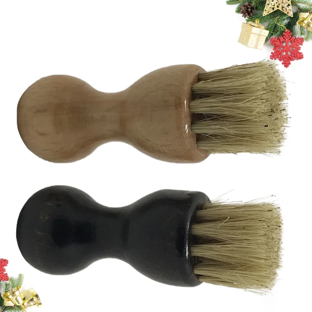 Spazzola per la pulizia con setole in legno duro da 2 pezzi per scarpe, stivali, strumento per la rimozione delle macchie, depuratore portatile non tossico, ideale per la manutenzione quotidiana