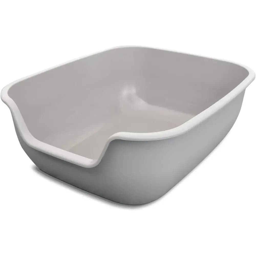 Lettiera Grande Antiaderente con Rivestimento Pet-Safe per Facile Pulizia, Design a Coperchio Aperto per un Utilizzo Ottimizzato, Struttura in Plastica ABS Resistente