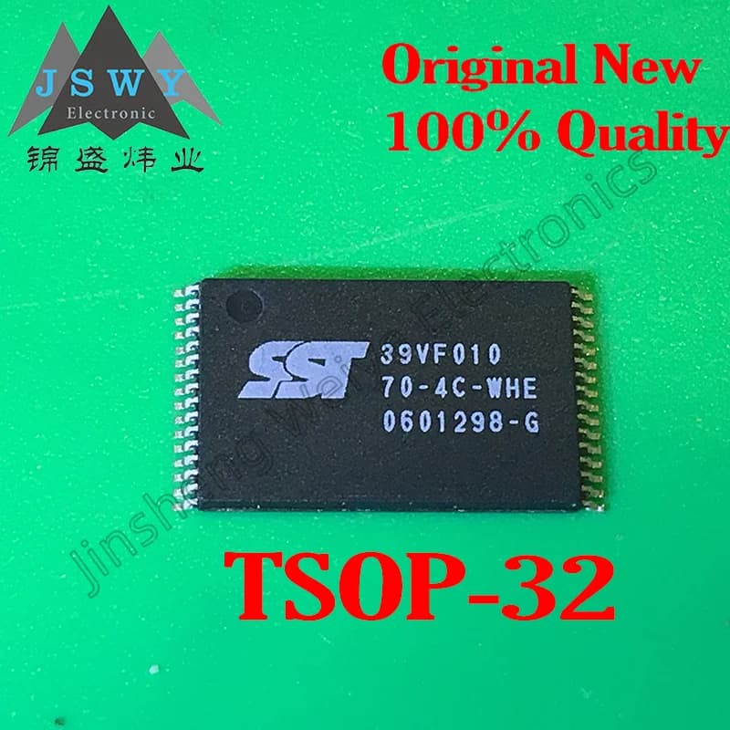 (10/50 pezzi) SST39VF010-70-4C-WHE SST39VF010 TSOP32 Chip di memoria Flash 1 Mbit Interfaccia parallela Nuovo stock originale Consegna veloce