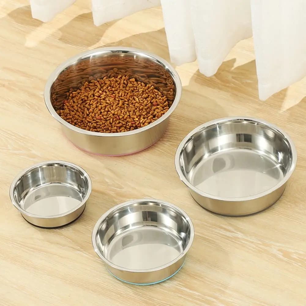 Ciotola per Cani con Fondo in Silicone Antiscivolo, Extra Spessa, Resistente al Calore, per Alimenti e Acqua, per Cani e Gatti