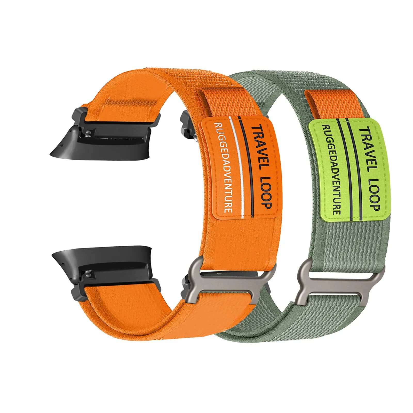 2 fasce in nylon con velcro per cinturino Polar Vantage 1 da 18 mm