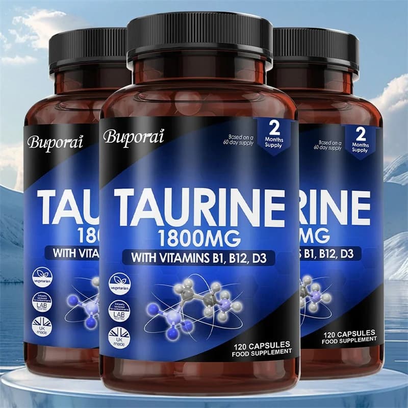 Taurine supplement: improves muscle strength, improves concentration and improves memory