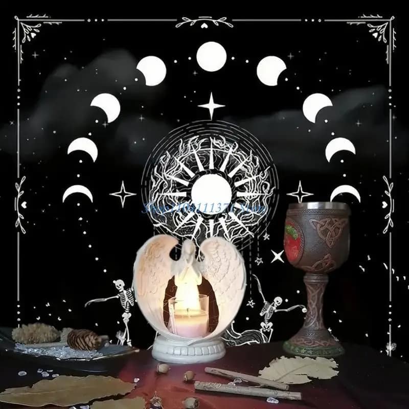 P9FC TAROT VELVE MORMI SPATTURE CONTRO CON CRESTALI SUN ELEGENTE TOVELLA PER ESPERIENZE MAGICHE