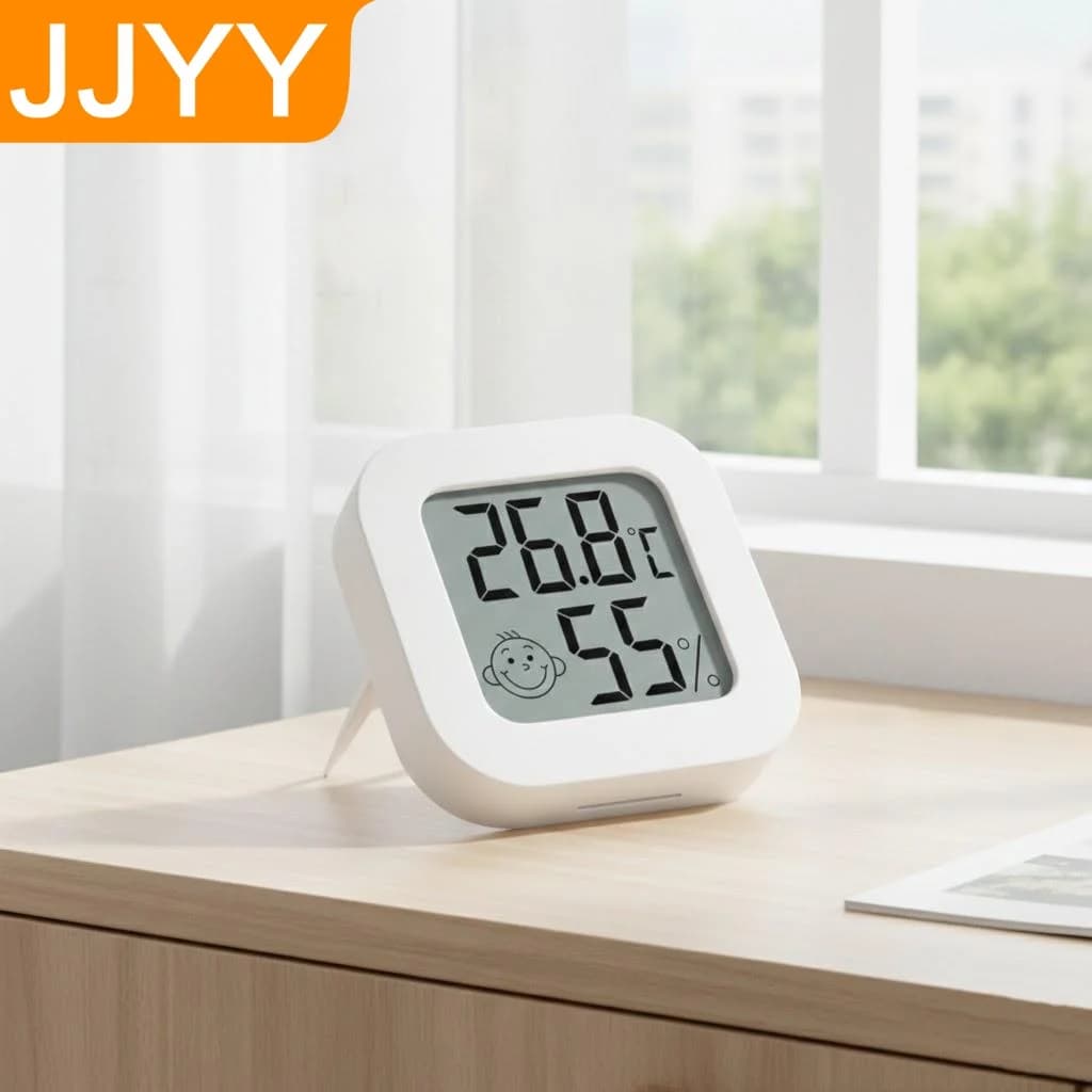 Termometro da Parete per Interni ad Alta Precisione con Display per Temperatura Secca e Umida, Strumento di Misurazione per Casa