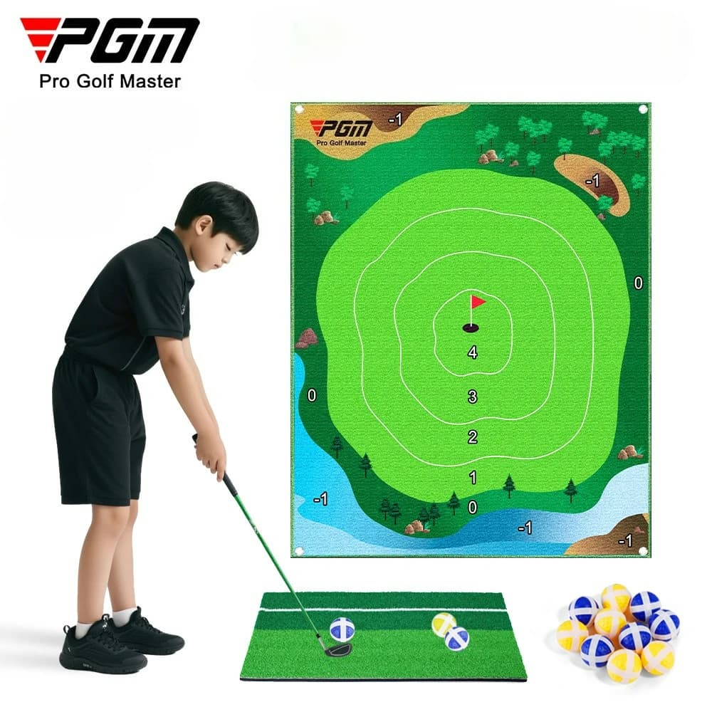 Tappetino da Golf PGM per Pratica di Chipping e Tiro al Bersaglio, Utilizzabile Sotto Spalla o Appeso DJD040