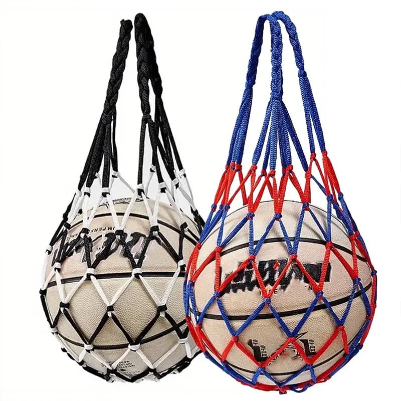 Fashion Basketball Net Bag Thick Woven Net Basketball Storage Durable Nylon Training Net Bag for All Kinds of Balls