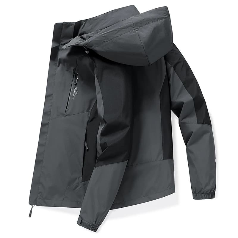Giacca a vento da esterno stile funzionale primaverile e autunnale Cappotto da lavoro da uomo Giacca con cappuccio Tuta da alpinismo Giacca bella da uomo