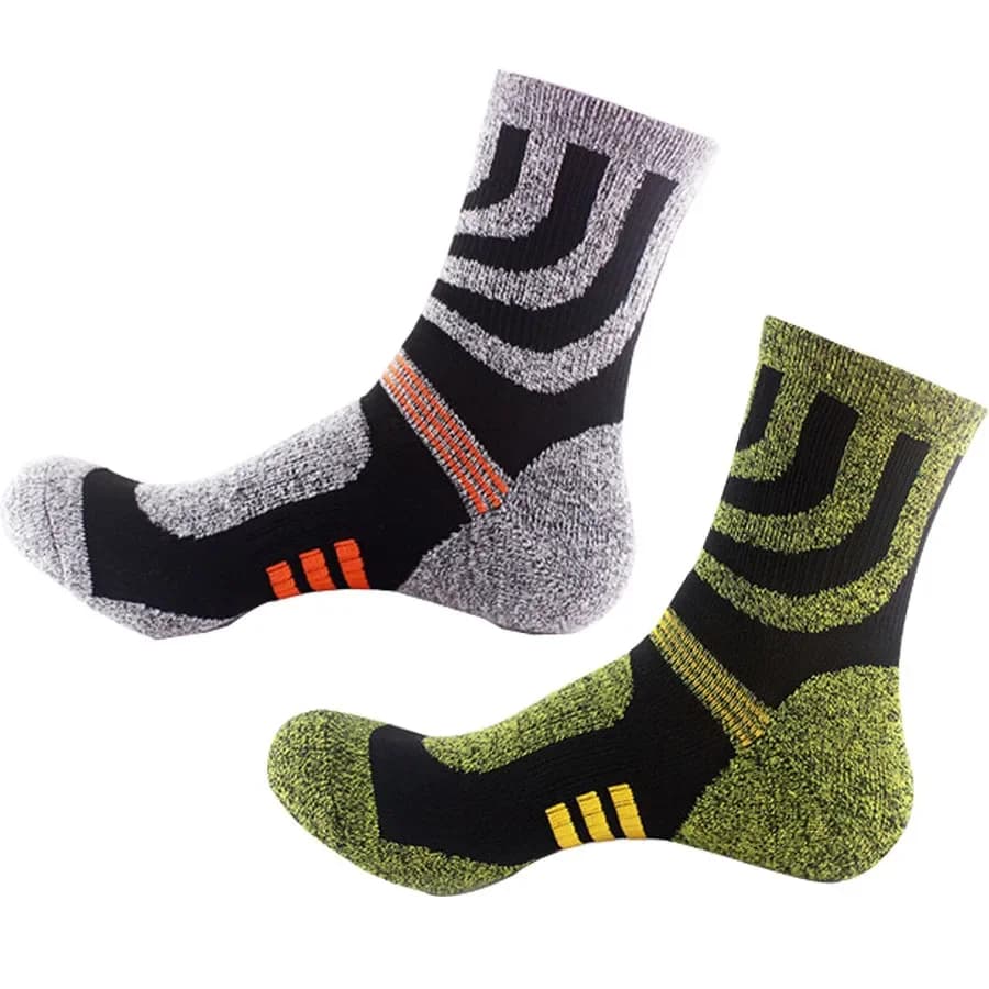 Winter Men Thermal Socks Thick Wool Cashmere Pile Snow Socks Seamless Boot Socks for Hiking Climbing Sleeping 1/2/5 Pairs