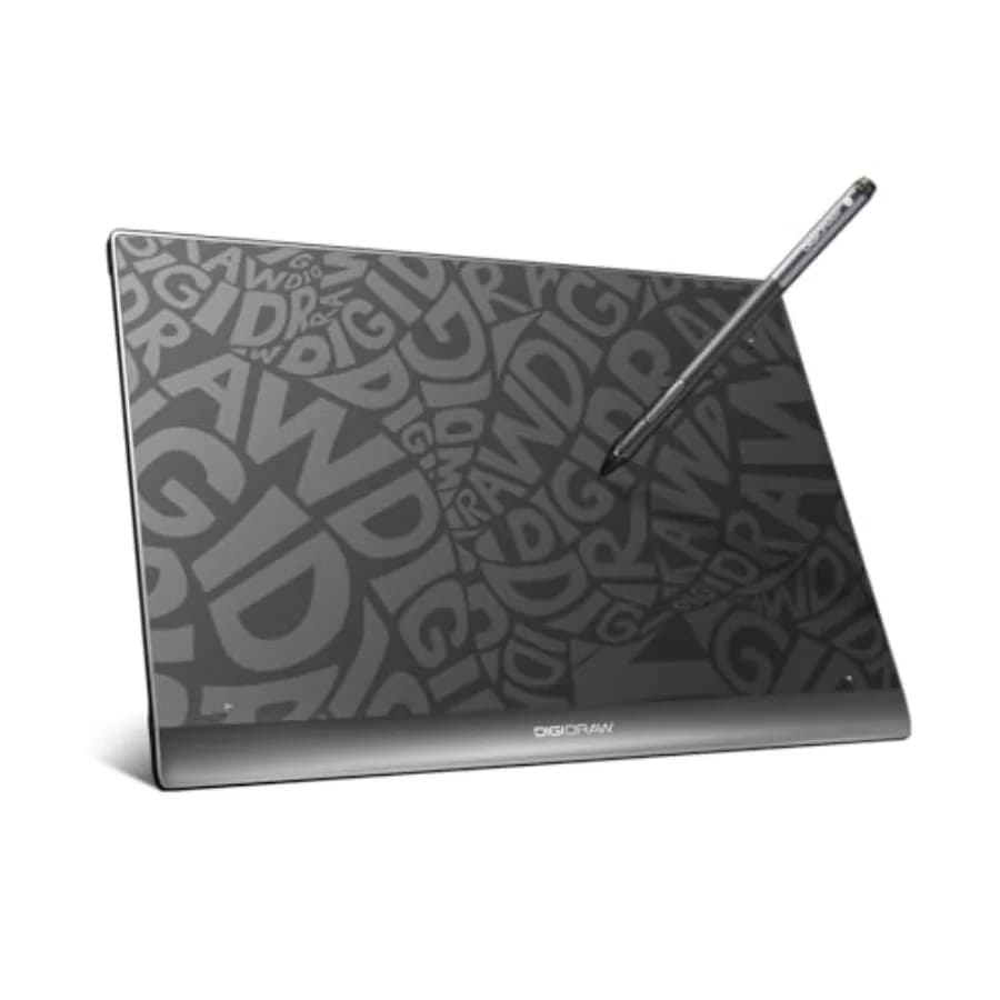 T610 Tavoletta Grafica Simile alla Carta 10"x6" con Stilo Senza Batteria a 16384 Livelli per PC, Mac, Windows, Android, PS, Disegno, OSU, G