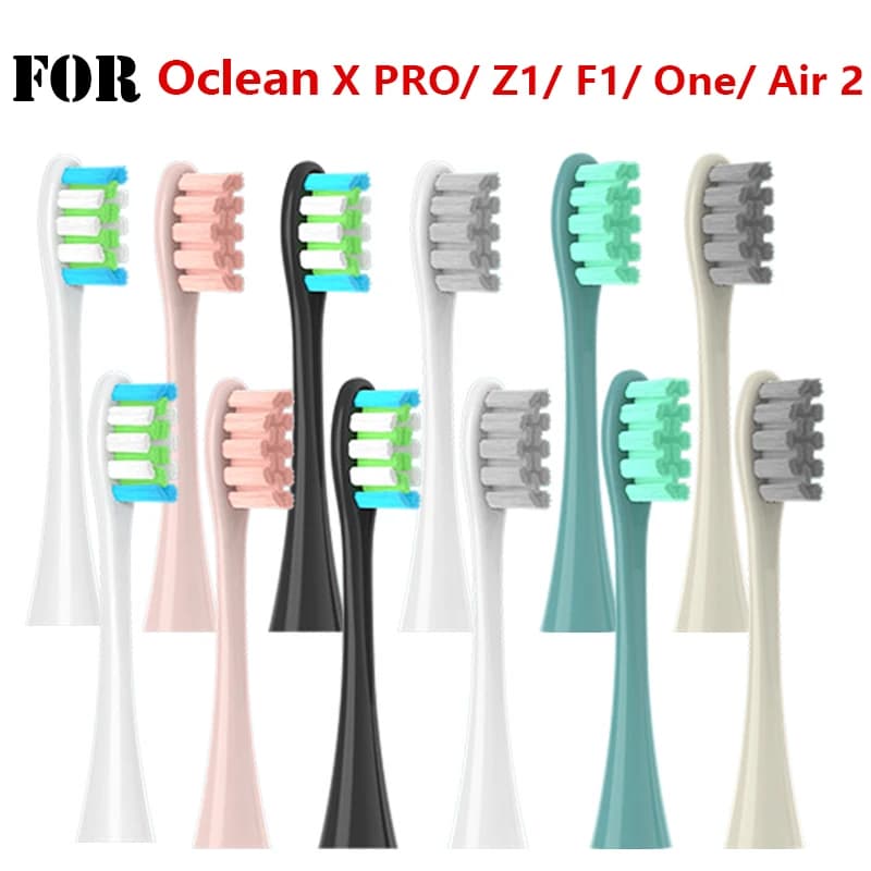 4-12 pezzi di testine di ricambio per spazzolino elettrico Oclean X/ X PRO/ Z1/ F1/ One/ Air 2 /SE, testine con setole morbide DuPont.