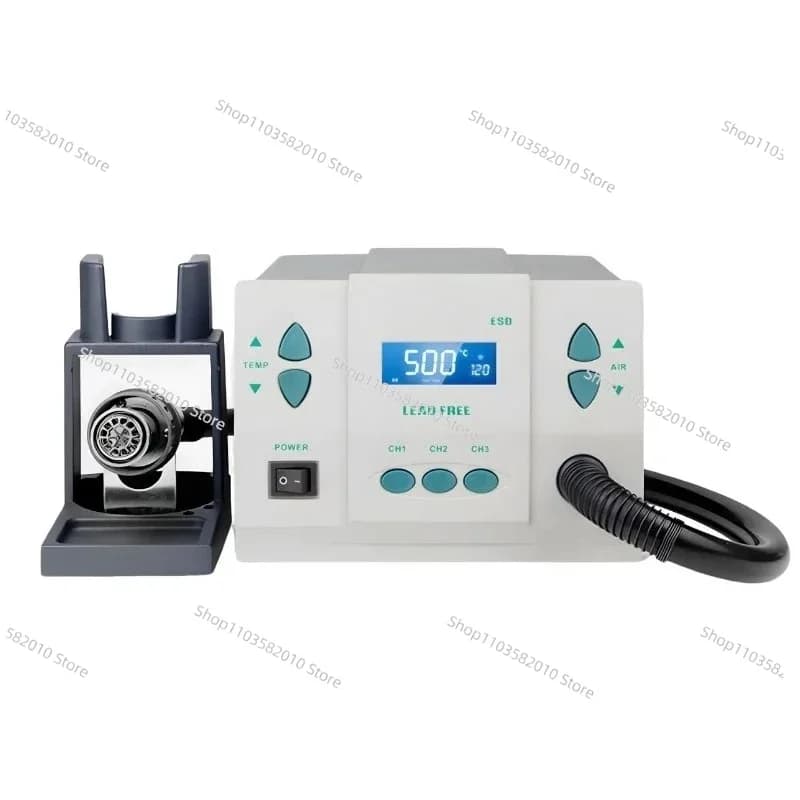 Stazione di Rilavorazione Digitale ad Aria Calda 861DW 1000W con Pistola Termica Rapida per Saldatura 110V/220V con Display