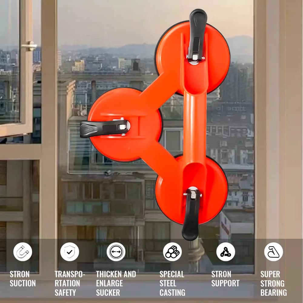 Nuove ventose per sollevamento vetro, resistenti, con impugnatura in ABS, per sollevare piastrelle, riparazione parabrezza auto, utensili manuali