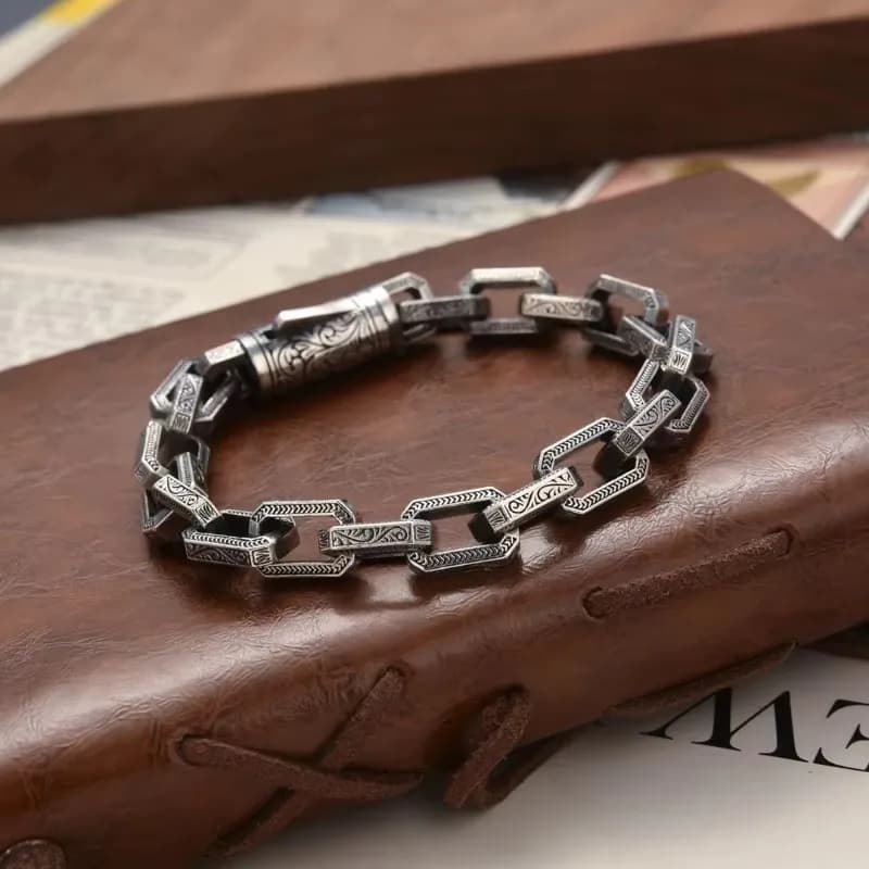 Viking Ouroboros bracciale punk vintage per uomo gioielli di moda in rame hippop street culture