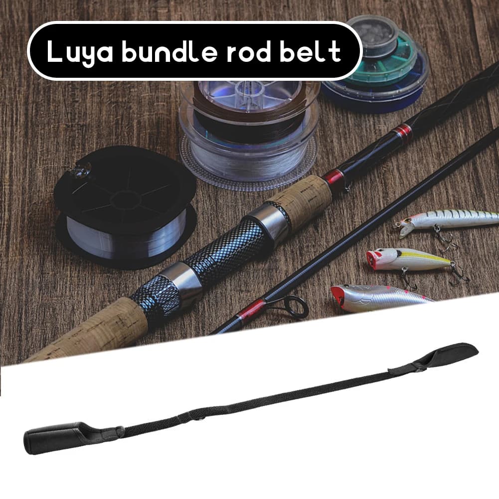 Fishing Rod Holder Strap Shockproof Fishing Rod Strapping Wrap Breathable Splash- Wear- Outdoor Fish Tool