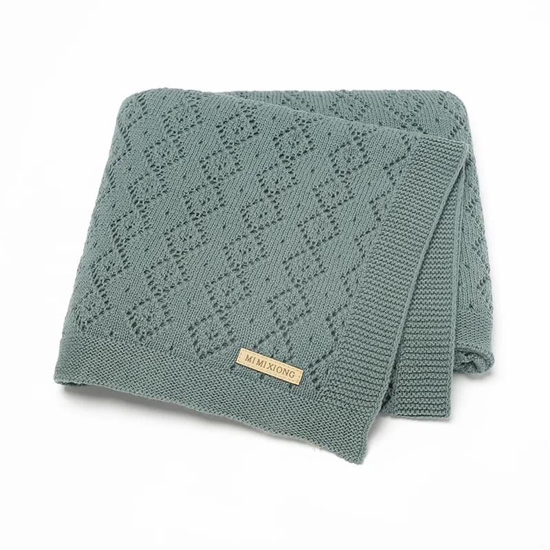 Coperta per neonato 100% cotone maglia per neonato biancheria da letto per neonato Plaid trapunta per culla 100*80CM passeggino fascia in ordito coperture Super morbide